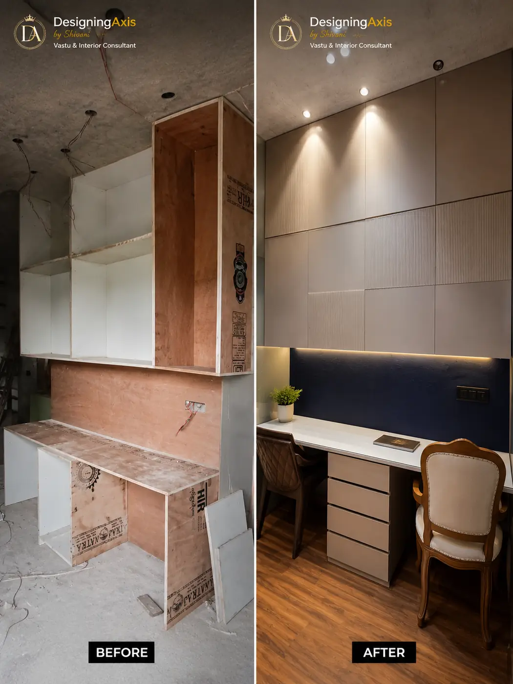 Office Vastu correction before and after