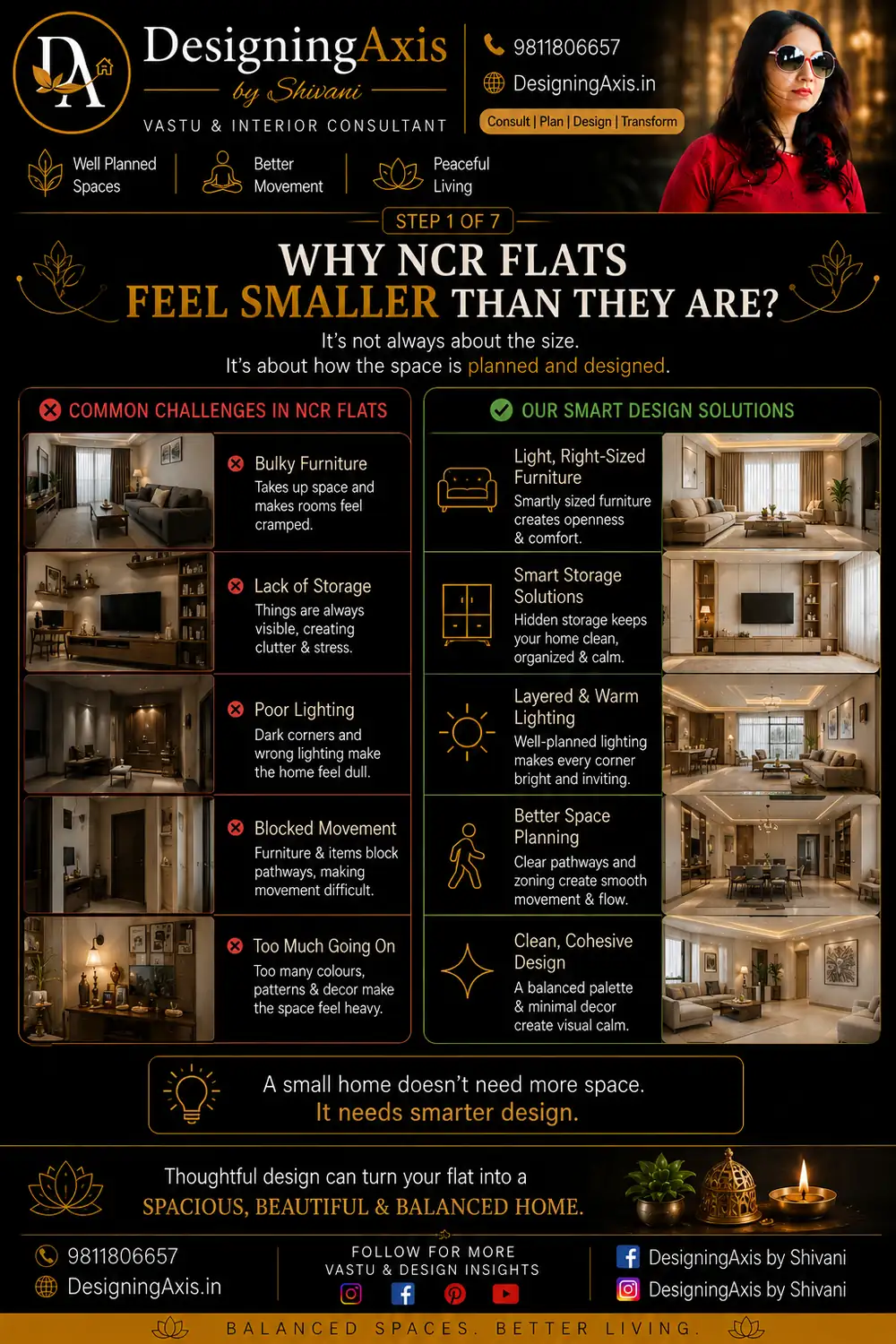 Why NCR flats feel smaller — bulky furniture, bad lighting, wrong colours, poor storage, visual clutter