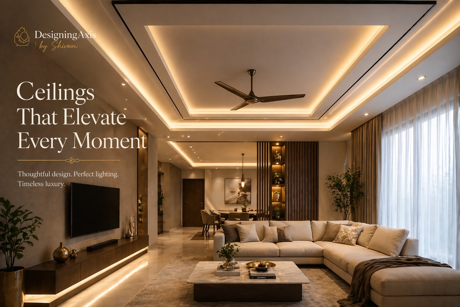 Complete False Ceiling Design Guide by DesigningAxis