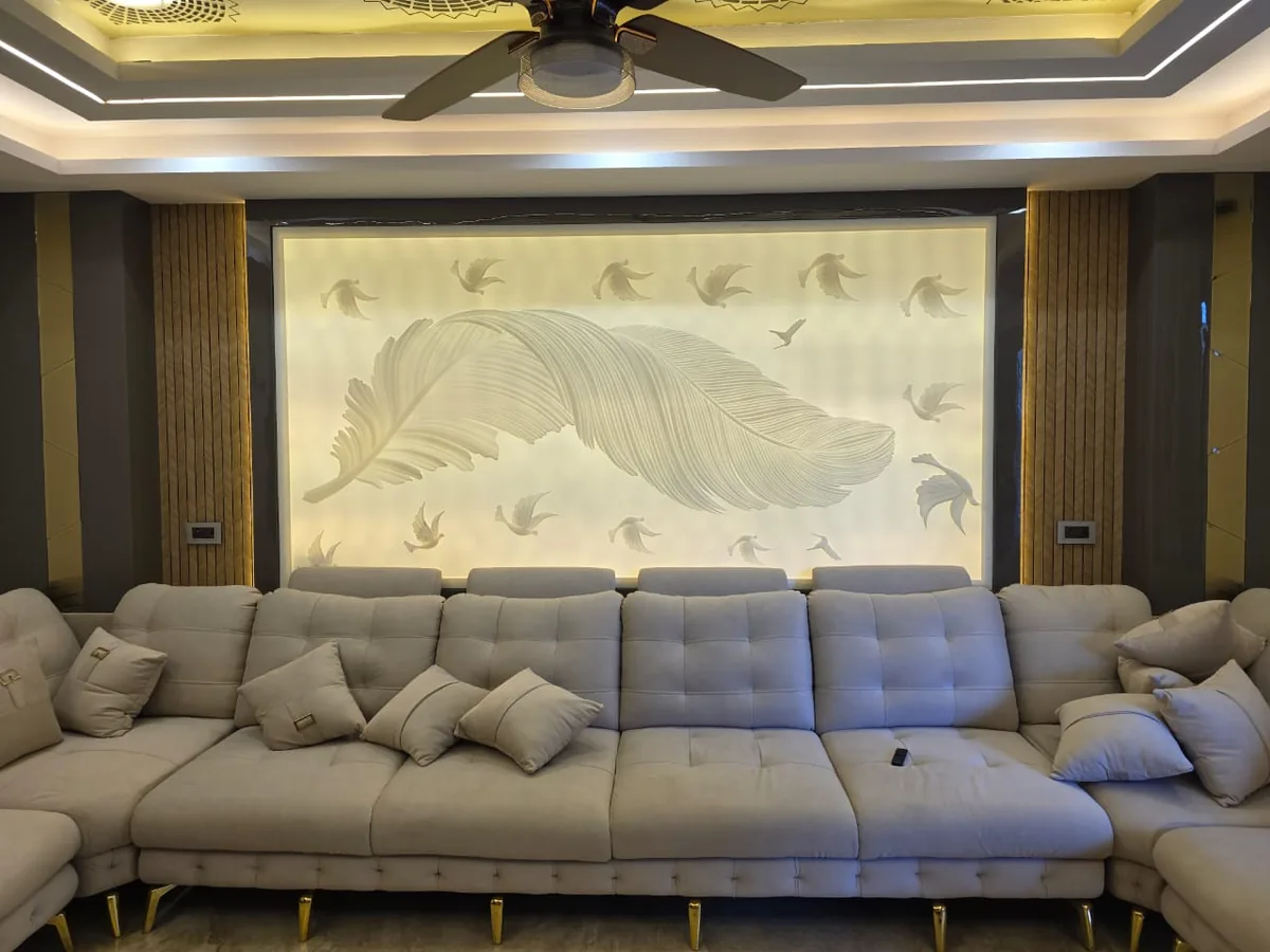Living room lighting design — layered ambient task and accent lighting — DesigningAxis by Shivani
